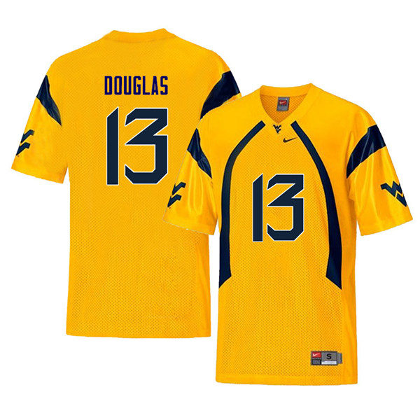 Men #13 Rasul Douglas West Virginia Mountaineers Retro College Football Jerseys Sale-Yellow